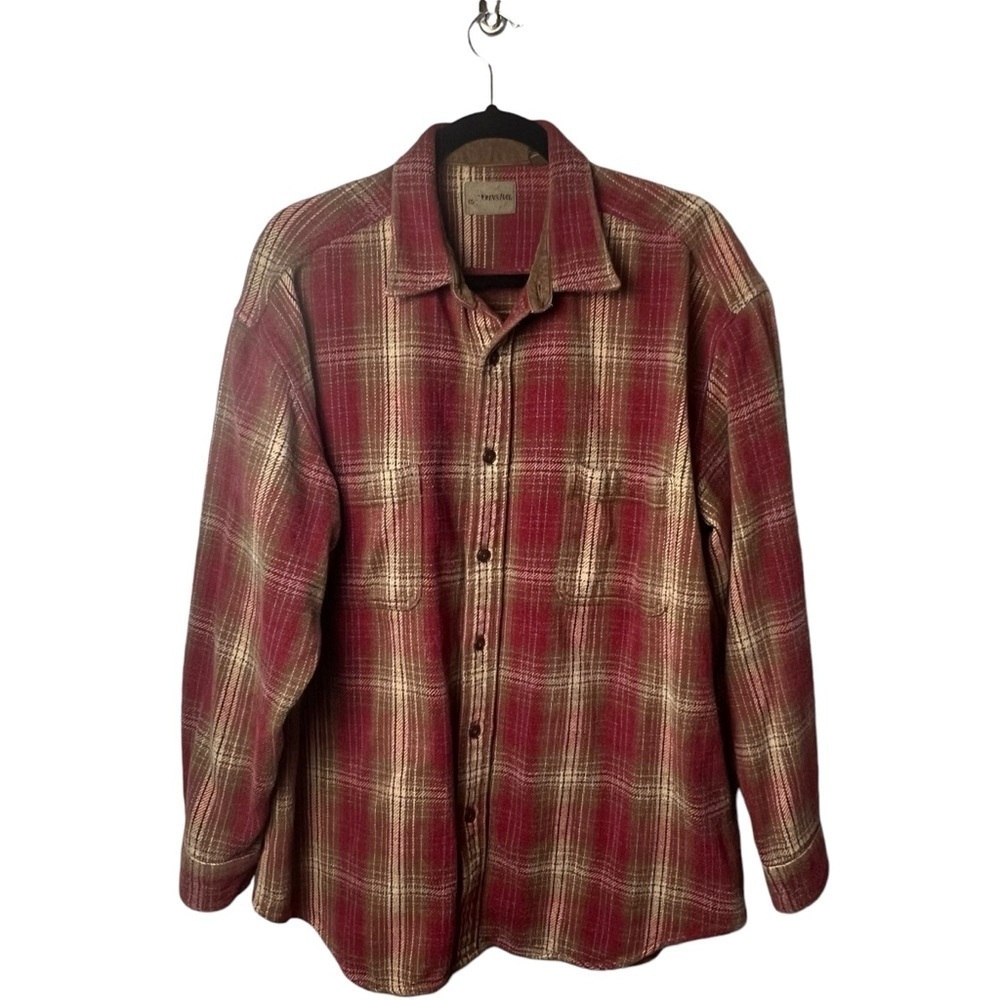St John Bay Mens Flannel XLT Pocket Button Shacket Thick Shirt Jacket ButtonDown - Picture 7 of 7